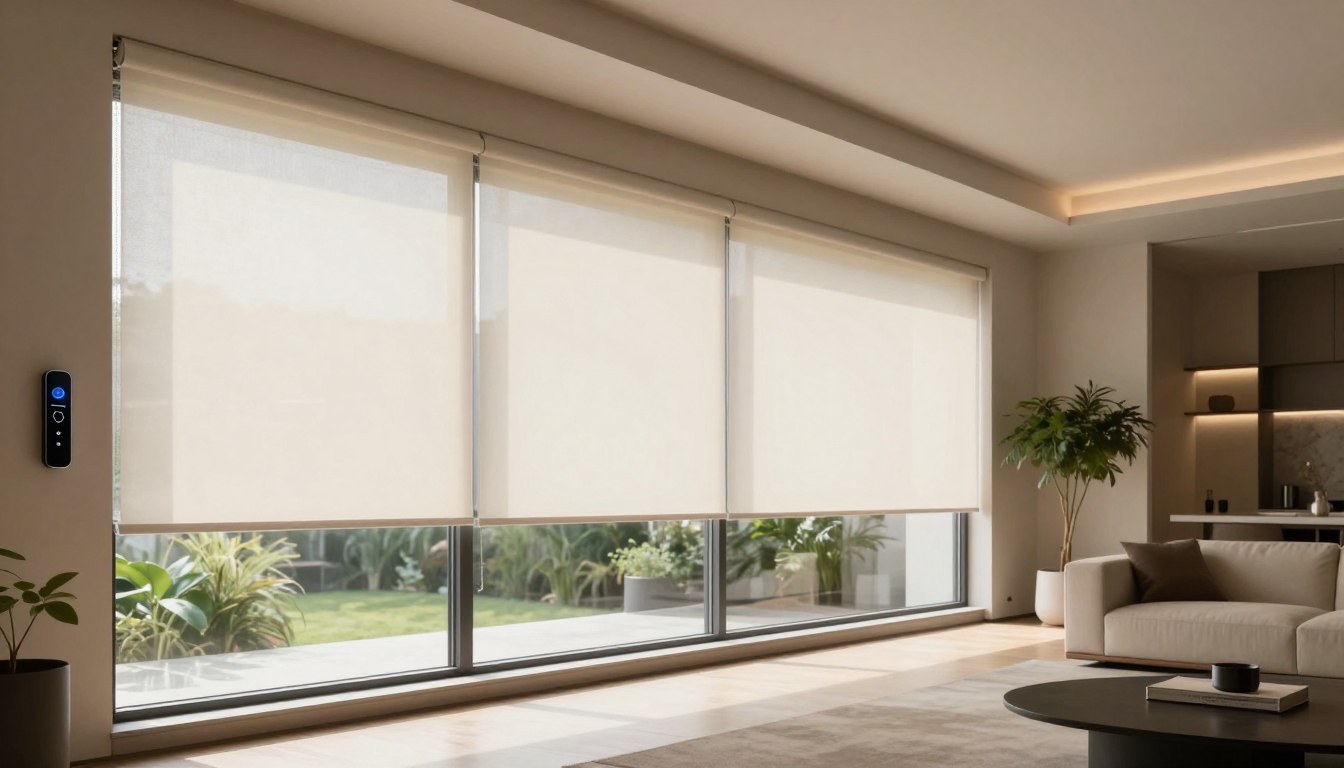 Custom Motorised Solar Shades
